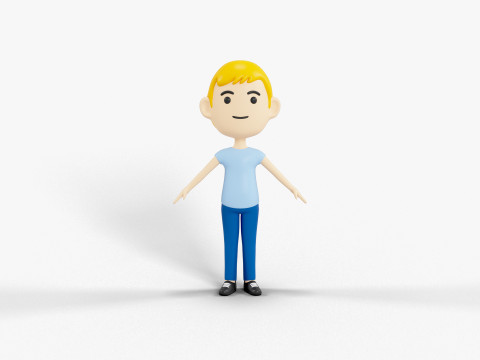 卡通风格人物 51 3D 模型