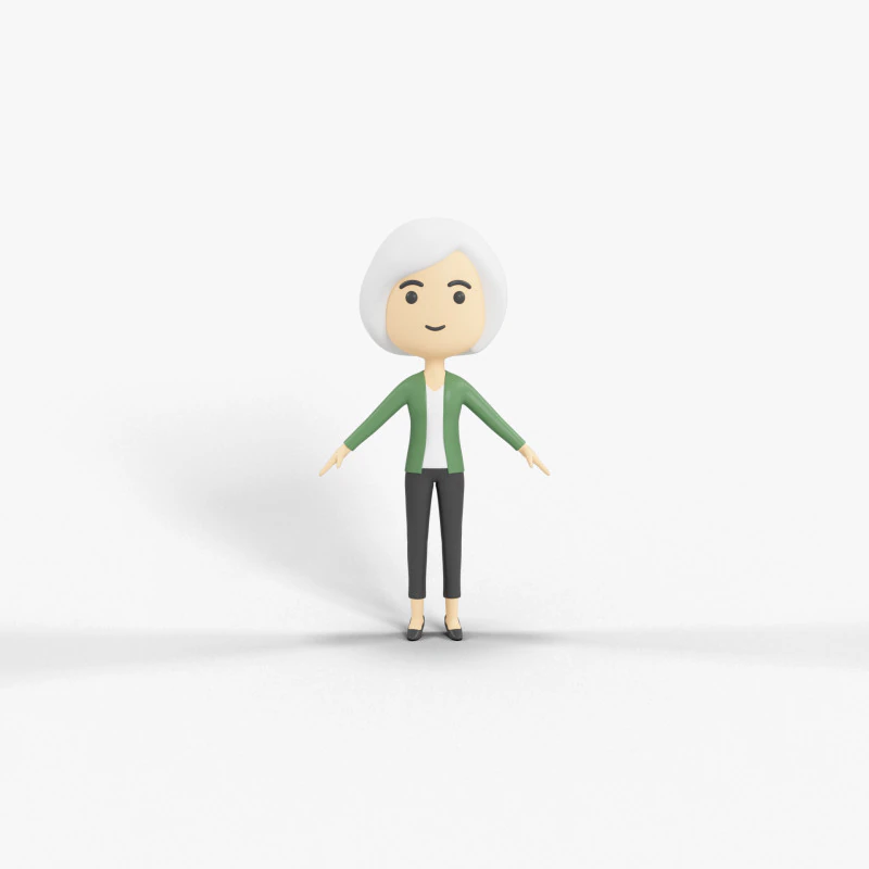 Personaggio in stile cartone animato 52 Modello 3D .c4d .max .obj .3ds .fbx .stl .blend 