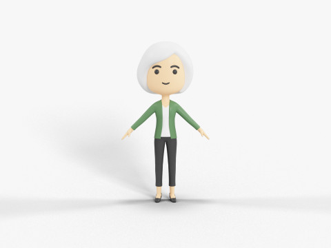 卡通风格人物 52 3D 模型