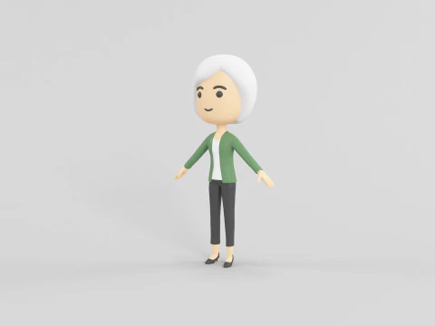 Personaggio in stile cartone animato 52 Modello 3D