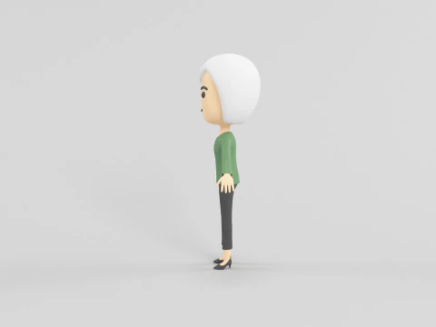 Personaggio in stile cartone animato 52 Modello 3D