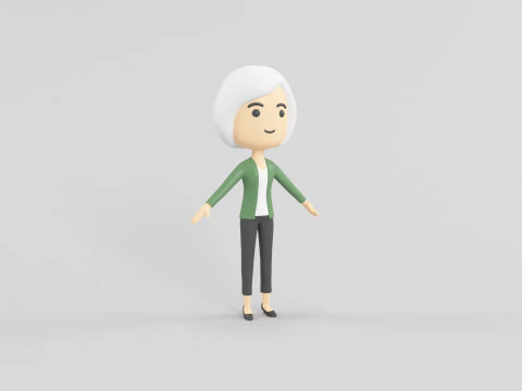 Personaggio in stile cartone animato 52 Modello 3D