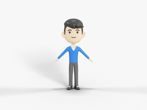 卡通风格人物 53 3D 模型