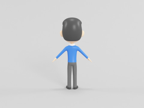 Stripfiguur 53 3D Model