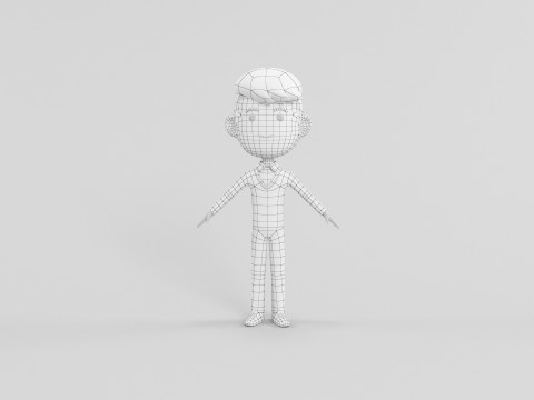 Stripfiguur 53 3D Model