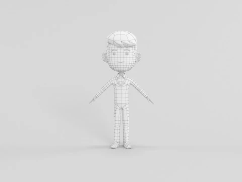 Мультиплікаційний персонаж 53 3D Модель