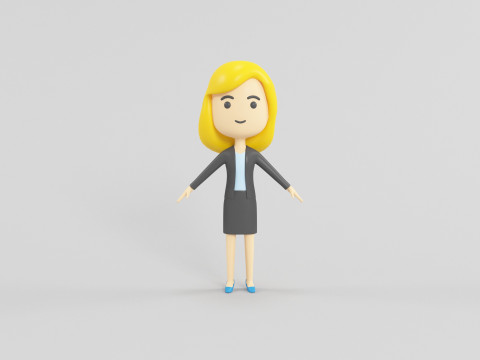 Cartoon Style Character 54 3D Model