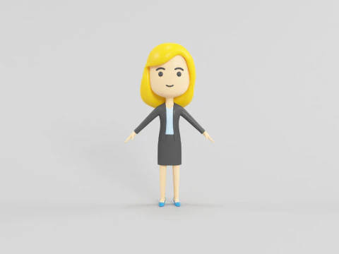 Cartoon Style Character 54 3D Model