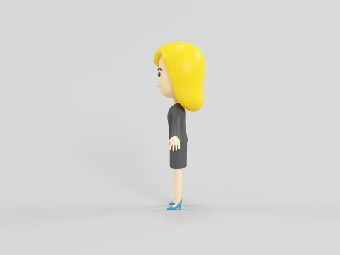 Cartoon Style Character 54 3D Model