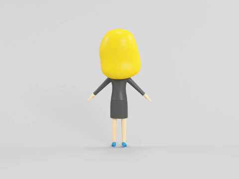 Cartoon Style Character 54 3D Model