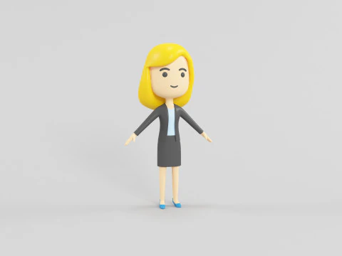 Cartoon Style Character 54 3D Model