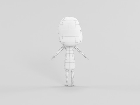 Cartoon Style Character 54 3D Model
