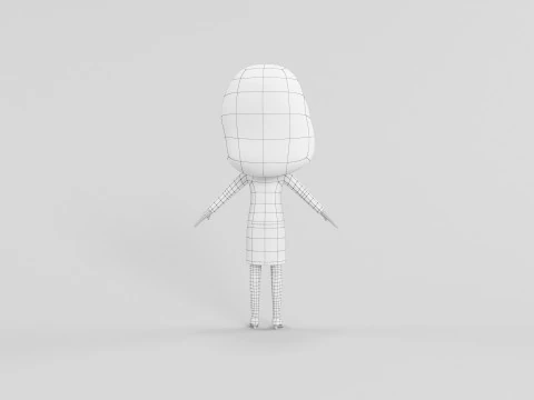 Cartoon Style Character 54 3D Model