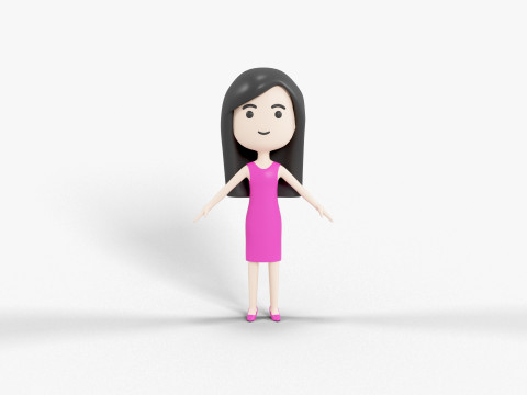 卡通风格人物 56 3D 模型