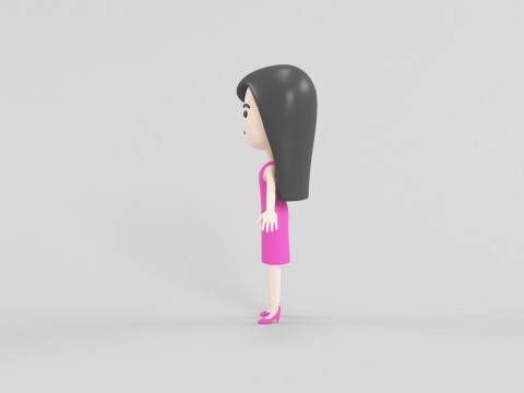 Cartoon Style Character 56 3D Model