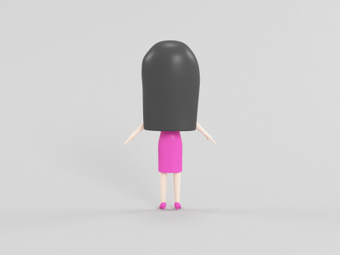 Cartoon Style Character 56 3D Model