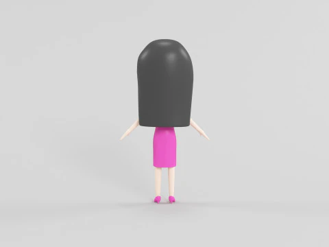 Cartoon Style Character 56 3D Model