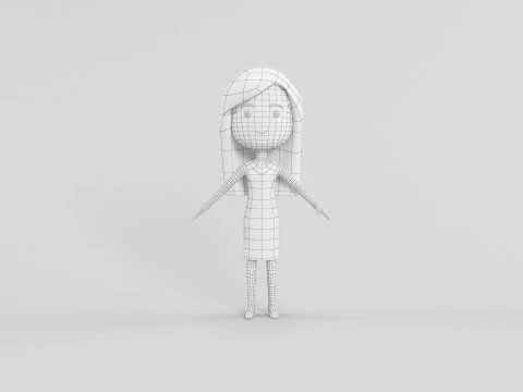 Cartoon Style Character 56 3D Model