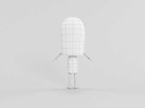 Cartoon Style Character 56 3D Model