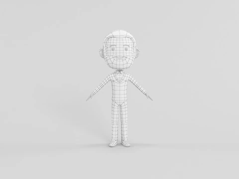 Cartoon Style Character 57 3D Model