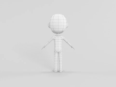 Cartoon Style Character 57 3D Model