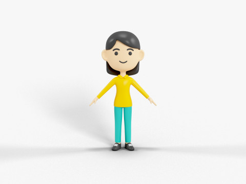 卡通风格人物 58 3D 模型