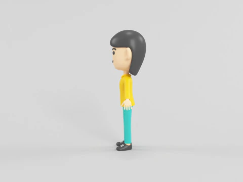 Cartoon Style Character 58 3D Model