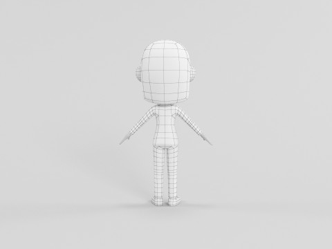 Personaggio in stile cartone animato 58 Modello 3D