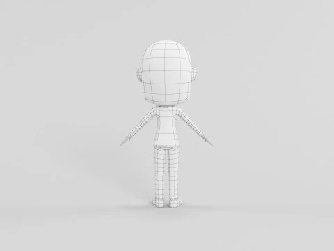 Cartoon Style Character 58 3D Model
