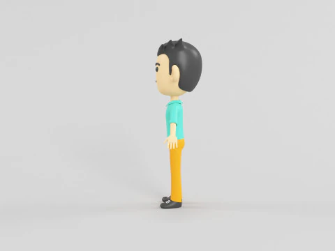 Cartoon Style Character 59 3D Model