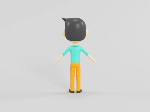 Cartoon Style Character 59 3D Model