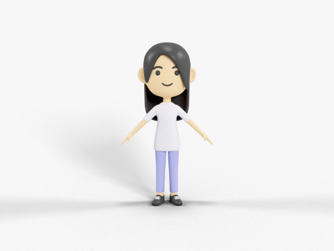 卡通风格人物 60 3D 模型