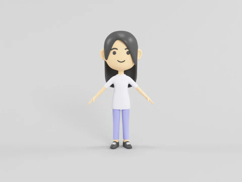 Мультяшний персонаж 60 3D Модель