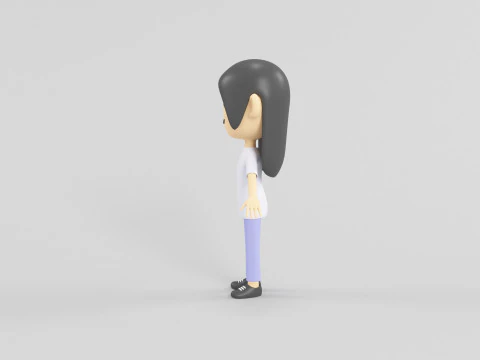 Мультяшний персонаж 60 3D Модель