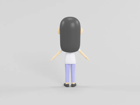 Мультяшний персонаж 60 3D Модель