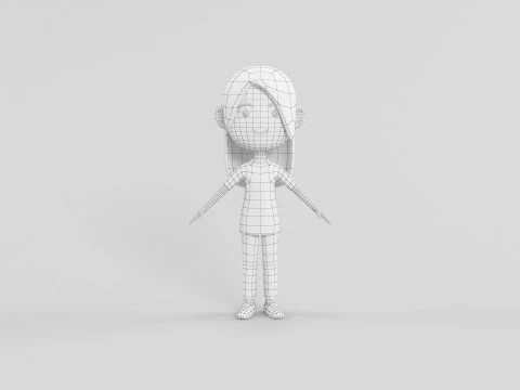 Мультяшний персонаж 60 3D Модель