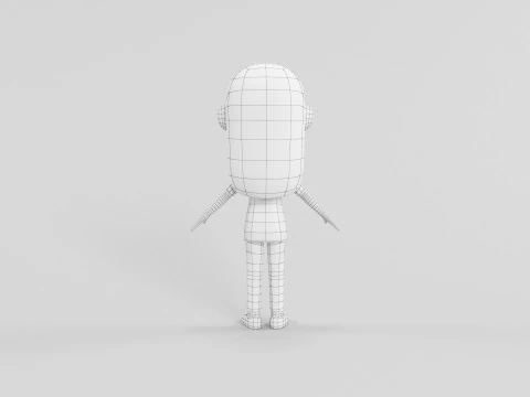 Мультяшний персонаж 60 3D Модель