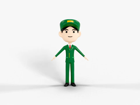 60 personaggi lowpoly Modello 3D