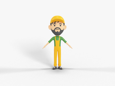 60 个低多边形角色 3D 模型