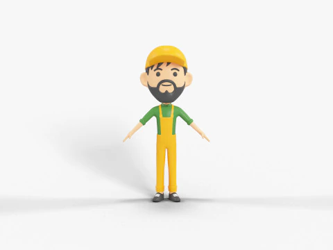 60 personaggi lowpoly Modello 3D