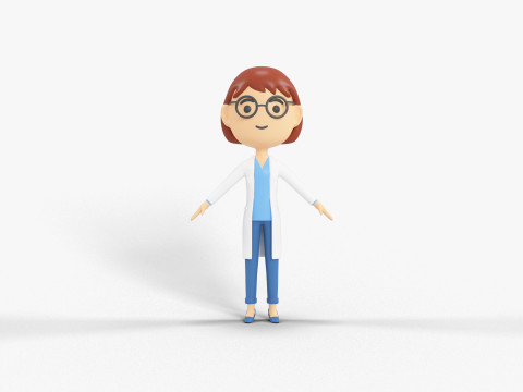 60 个低多边形角色 3D 模型