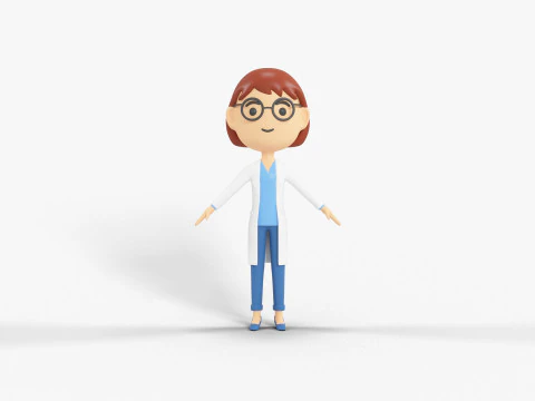 60 personaggi lowpoly Modello 3D