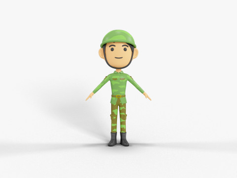 60 个低多边形角色 3D 模型