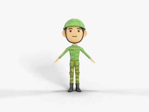 60 personaggi lowpoly Modello 3D