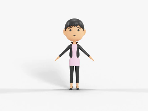 60 personaggi lowpoly Modello 3D