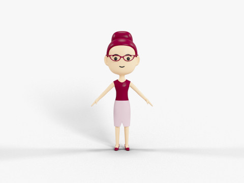 60 个低多边形角色 3D 模型