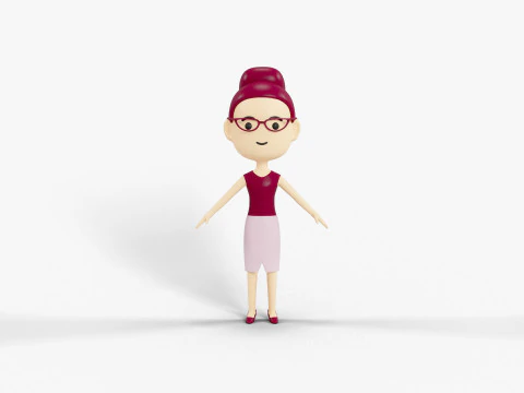 60 personaggi lowpoly Modello 3D