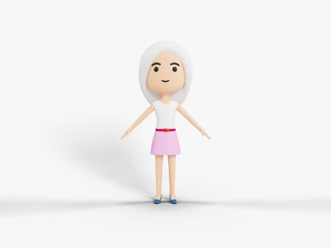 60 personaggi lowpoly Modello 3D