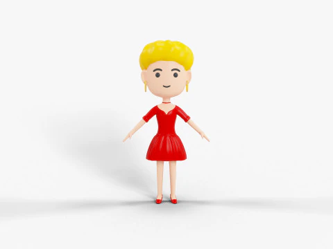 60 personaggi lowpoly Modello 3D