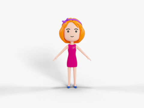 60 personaggi lowpoly Modello 3D